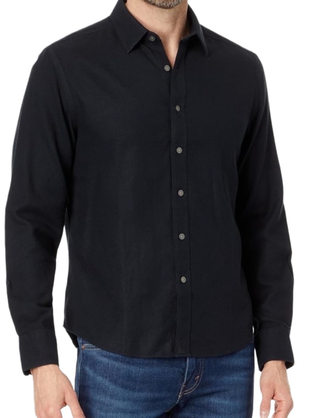UNTUCKit Veneto WF Shirt Mens Medium Black Long Sleeve Button Down Regular Fit - Picture 4 of 6